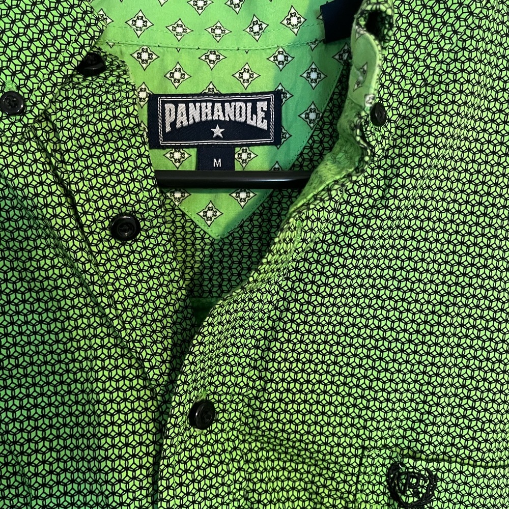 Men's Green button down Shirt